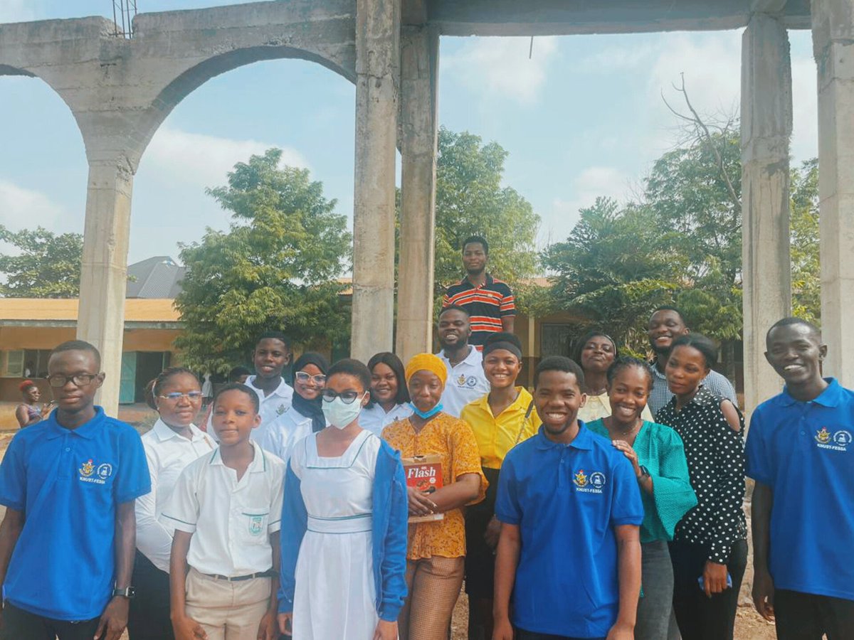 FessaKnust's tweet photo. Yesterday, 14th of February 2024, THE SOCIAL AND COMMUNITY SERVICE CLUB (SCSC) embarked on its first outreach program themed "ESCAPE" from social vices at Sacred Heart JHS under the Dennis-Jeremiah admin. @DoSA_KNUST @cabeesaknust @ChristianKerker @nanakorankye14 @DeonZion https://t.co/nhL7NHHf2B