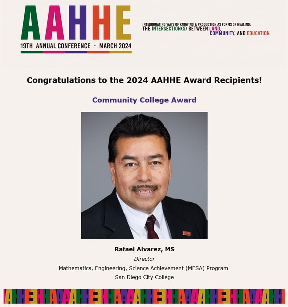 Bolt Pride P.S.A. - congratulations to Bolt Pride's Alvarez for being awarded the prestigious 2024 Community College award from the American Association of Hispanics in Higher Education! Visit aahhe.org/community-coll… for award details. #BoltPride For Life