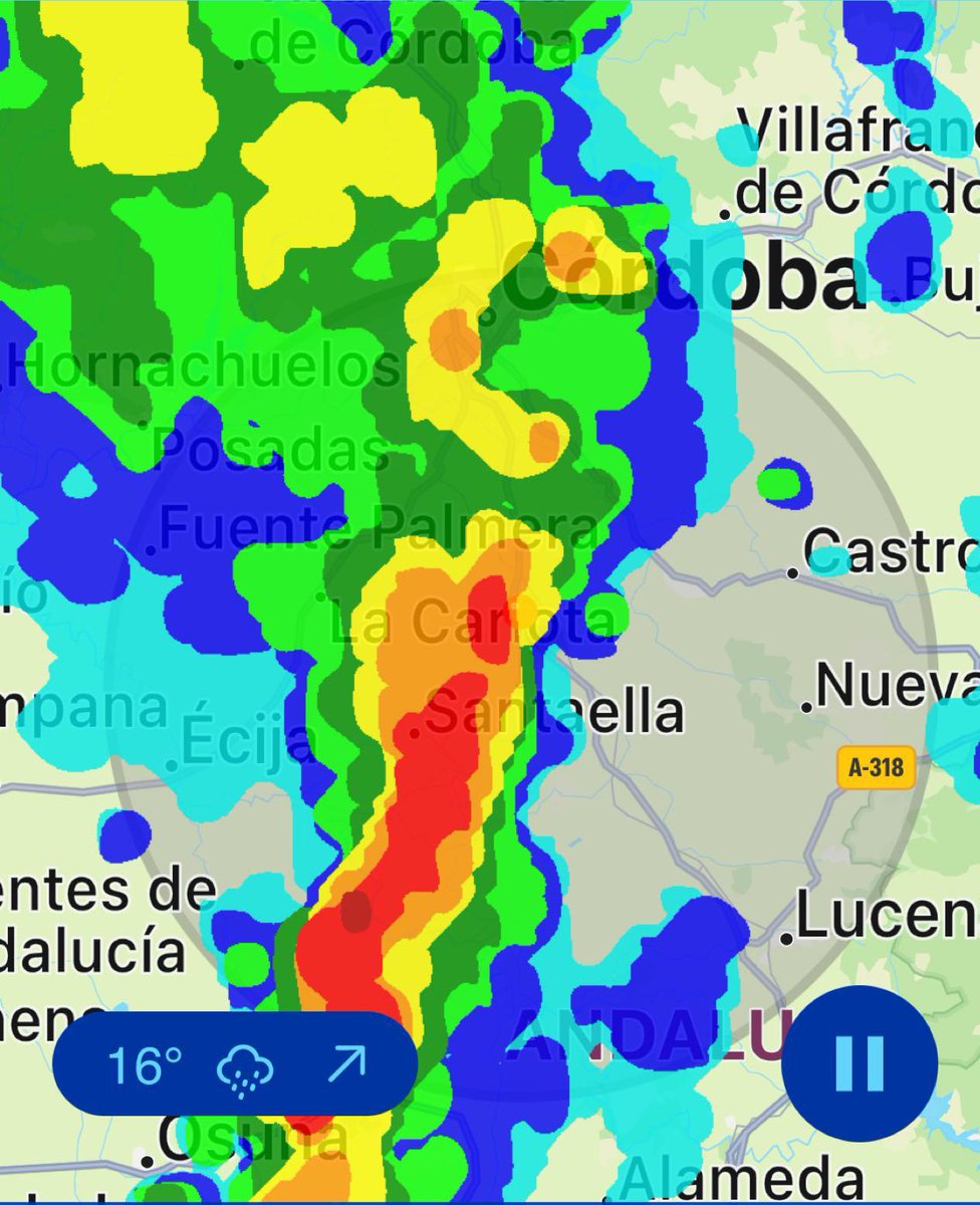 <a href="/meteoalfar/">Meteoalfar - La Rambla</a> #LaRambla
La tormenta nos acaba de dejar 9.6 mm en solo quince minutos.