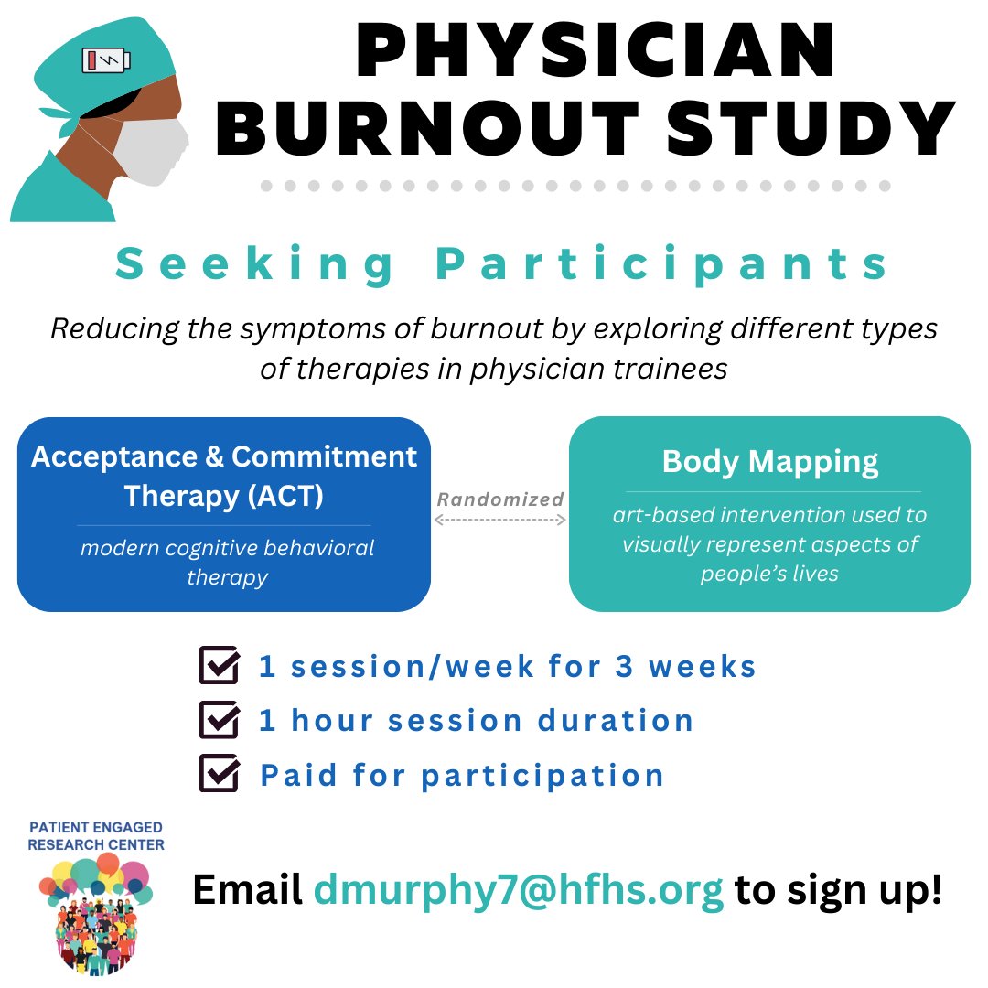 We are looking for participants for our new study <a href="/HenryFordHealth/">Henry Ford Health</a>! 
Please share 🙂