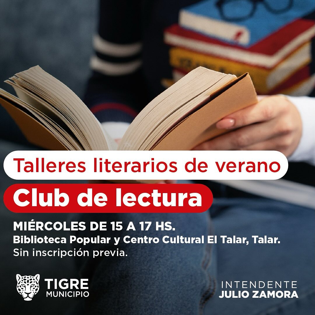 MunicipioTigre's tweet photo. ¡Aún estás a tiempo de sumarte a los Talleres Literarios de Verano! ☀️📚
Los esperamos durante febrero para disfrutar del taller de escritura creativa y el club de lectura.
📍Miércoles 15 a 17hs, El Talar.
📍Jueves 10 a 12hs, Biblioteca Sarmiento, Tigre centro.
#TigreEsMiVida https://t.co/aUCRMVad1z