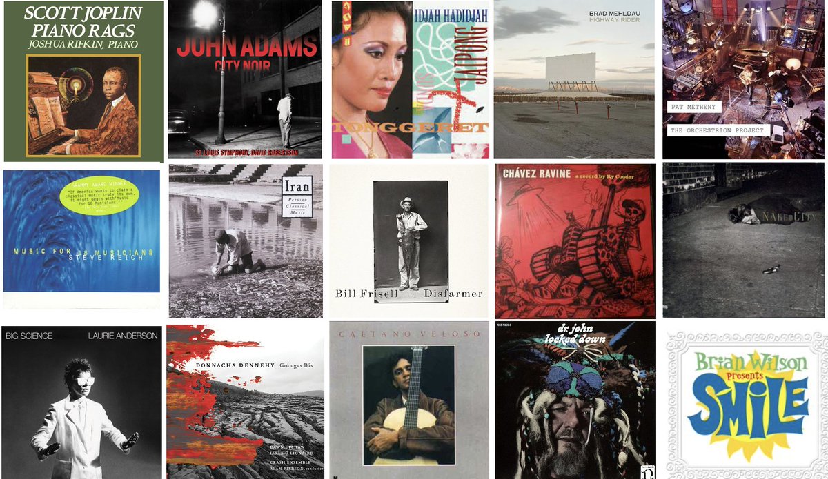 This week Nonesuch Records celebrates its 60th anniversary. So I'm sharing my 60 favorite Nonesuch albums (in a 3-part article).

Here are some (thread below).