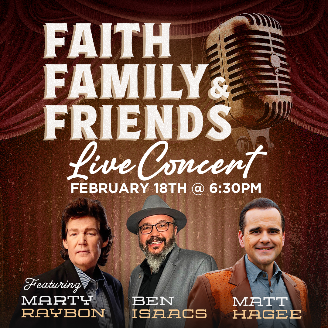 We're so excited for the LIVE CONCERT and album release of 'Faith, Family, and Friends,' coming up Sunday, February 18th, at 6:30pm. It'll be a fun night of powerful music with impacting stories. This event will be live-streamed! #pastormatthagee #albumrelease #countrygospel