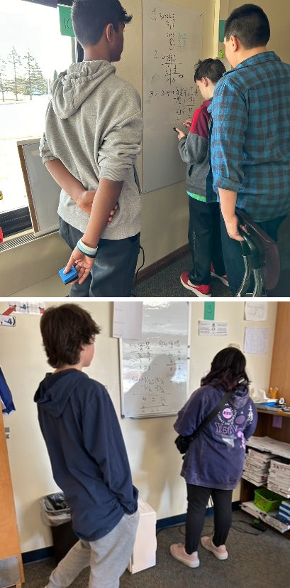 SrmMath's tweet photo. Tell me Y (or x, or m, or….) #solvingequations #thinkingclassroom #7thgrade @pgliljedahl @SRMWarriors https://t.co/JcsVcpCT7z
