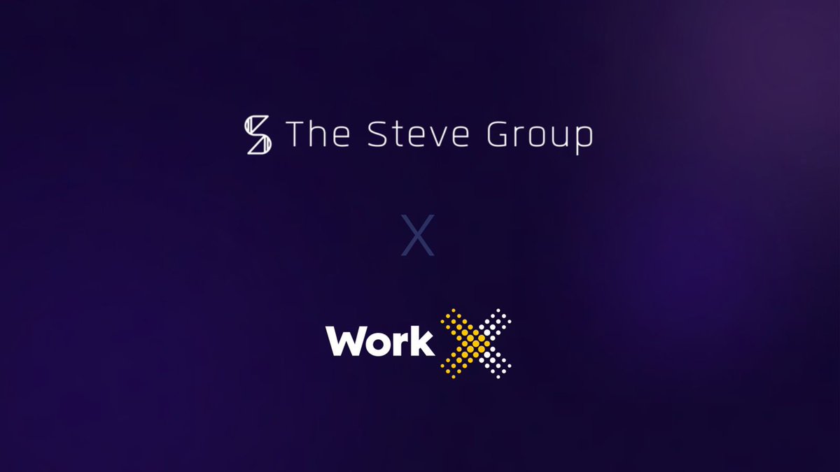 Duyuru 🔈 The Steve Group olarak @WorkX_official $WORK Projesi ile Türkiye ve Globali kapsayan Orta Vadeli bir işbirliği yaptık 🦾 Bu işbirliği kapsamında; ◻️Topluluk yönetimi ◻️PR ve Marketing aktiviteleri ◻️Teknik destek ◻️İş Geliştirme ◻️Marka ürünlerinin yaygınlaştırılması