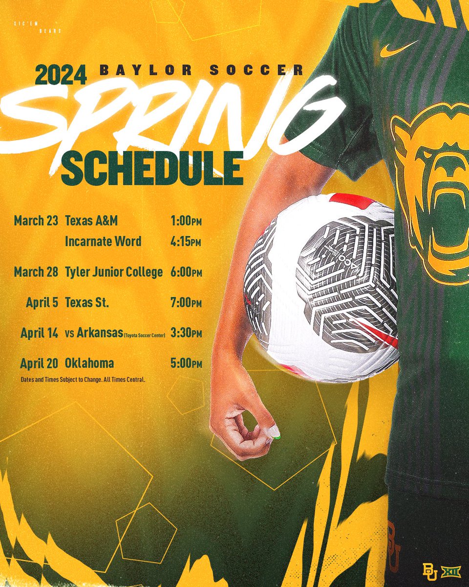 We’re back! Come join us for fun this spring 👏 #SicEm | #depthB4height