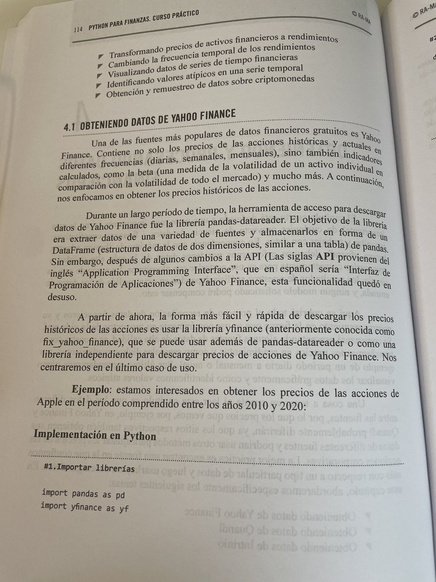 SLNANEZ_UCAV's tweet image. Paso a paso #Python #Pythonfinance