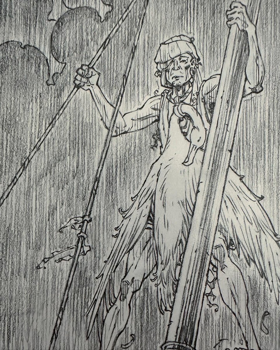 AndrewKrahnke's tweet photo. A small look at the raw pencils from the back-up stories in BLOODRIK (in shops now from @ImageComics). More on my instagram! #bloodrik https://t.co/NnJEzqgUT2