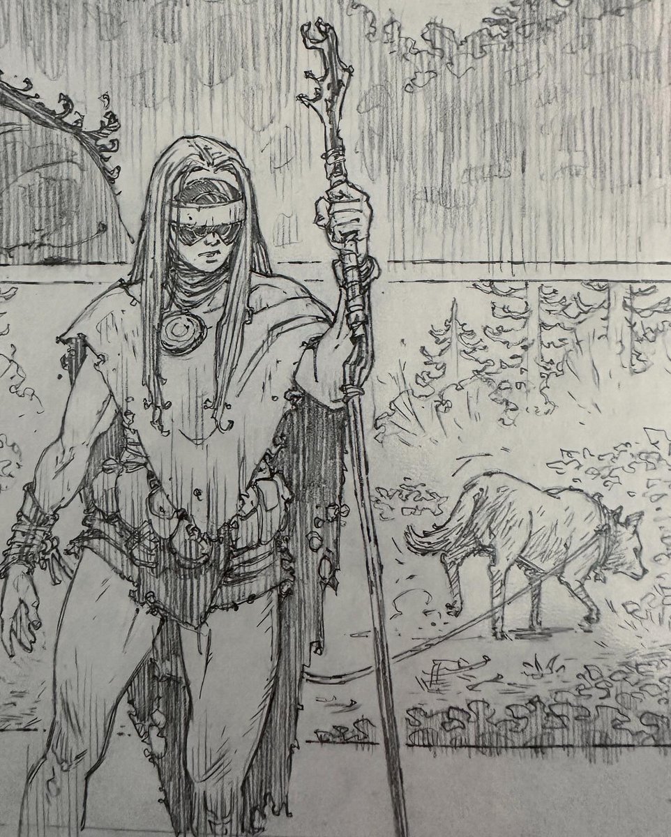 AndrewKrahnke's tweet photo. A small look at the raw pencils from the back-up stories in BLOODRIK (in shops now from @ImageComics). More on my instagram! #bloodrik https://t.co/NnJEzqgUT2
