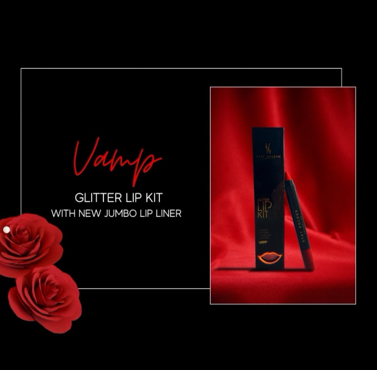 StayGoldenCosm's tweet photo. 😍 New: Jumbo Velvet Matte Lip Pencils in a Scarlet Rouge Lip Affair 💌 Now Available with our Burlesque and Vamp Glitter Lips Kits. Also sold separately. #TwoLooksInOne
#StayGoldenCosmetics #NewIn #JumboLipPencil #HappyLoveDay #GlitterLips #VelvetMatte #RedLips https://t.co/YZyjhCyDdO