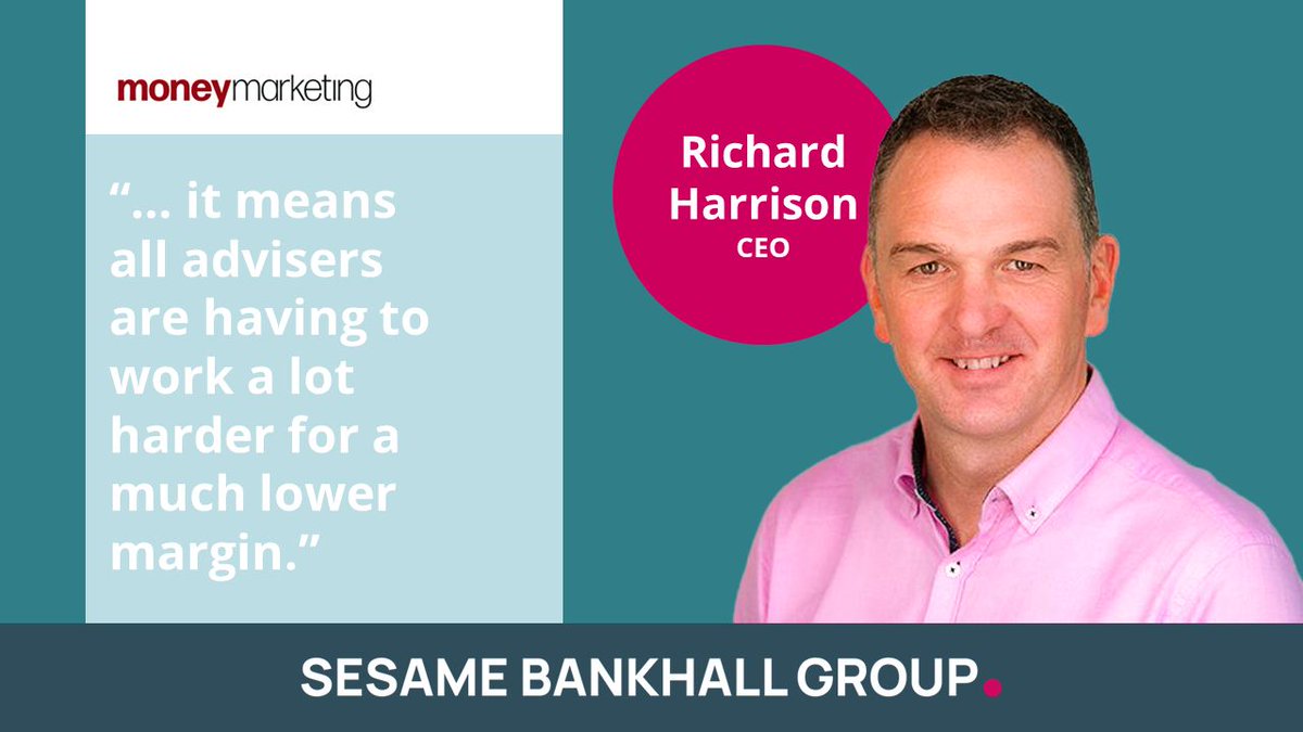 SesameBankhallG's tweet photo. In the first edition of his new regular column for @_MoneyMarketing, SBG CEO Richard Harrison outlines why it's currently the hardest time to be an adviser in over a decade.

Read now: https://t.co/9nnNVbeG2z https://t.co/hBb8LR8KFt