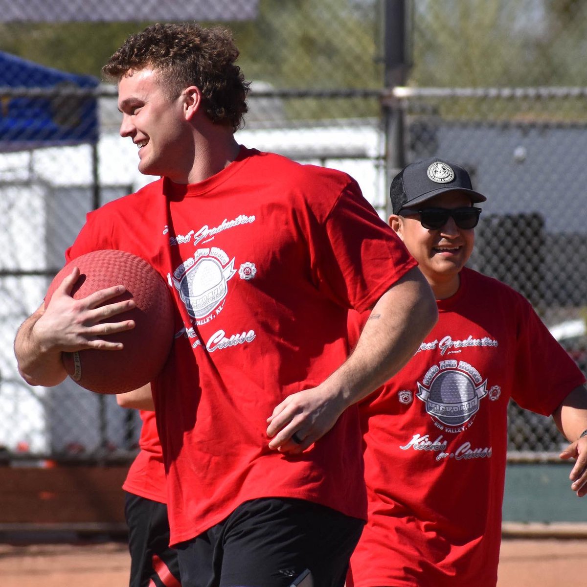 NorthwestFire's tweet photo. #ThrowbackThursday to the epic moment when we brought home the #win at last year's Guns and Hoses event!!! This Police vs. Fire kickball tournament is held each year to raise funds for a great cause that supports community safety #ProjectGraduation
🔥🚔🏆
@OroValleyPD https://t.co/awGg8y7gG6