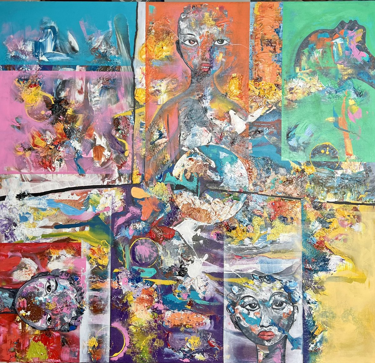 DarioCongo's tweet photo. « Enfance sacrifiée » par l’artiste #Kitamereka #ElikiaArt #Goma 🇨🇩 https://t.co/oKVuj0C4u8