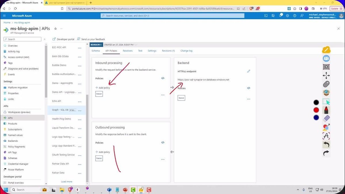michael_stephen's tweet image. Video - How can my Azure API Management talk directly to Azure SQL Database
bit.ly/48bFbb7 

#AzureIntegrationServices @AzureApiMgmt  #AzureSQLDB
