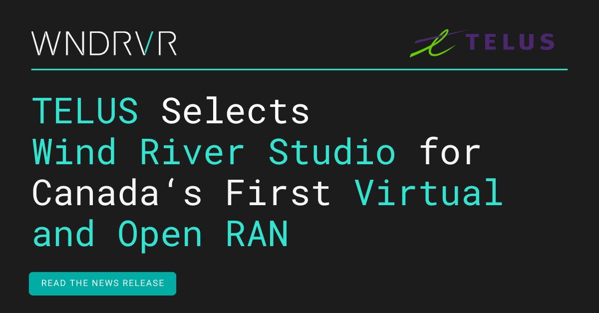 scottawalker's tweet photo. TELUS has selected Wind River Studio to help build Canada's first commercial virtual and #OpenRAN. Proud of Wind River's work with #telecom industry leaders like TELUS and major ecosystem partners to further advance Open RAN! https://t.co/Lc7kmpXO5I

#CloudNative #WeAreWindRiver https://t.co/wNtaOtt7TY
