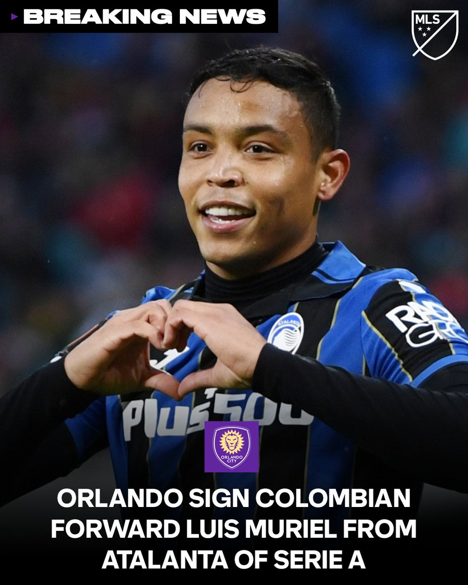 .@OrlandoCitySC add another striker to the mix in Luis Muriel. 💪 🗞️: soc.cr/3UJDLkS
