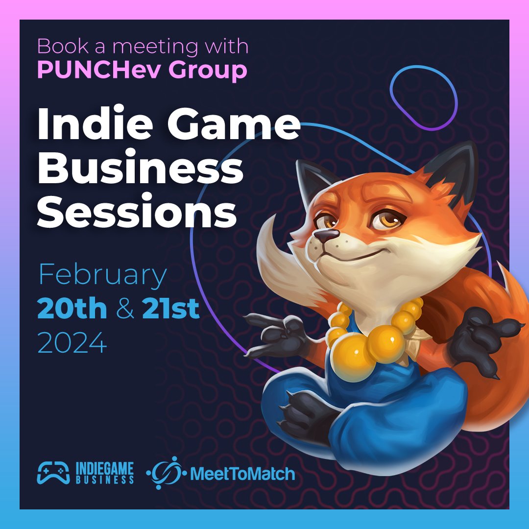 Looking for ways to increase your game retention and revenue? 

Meet with our dynamic duo on February 20th or 21st via MeetToMatch: app.meettomatch.com/igbsfeb2024/

#uxdesign #uidesign #IndieGameDev #IndieGames #GameDevTips #punchev #fyp