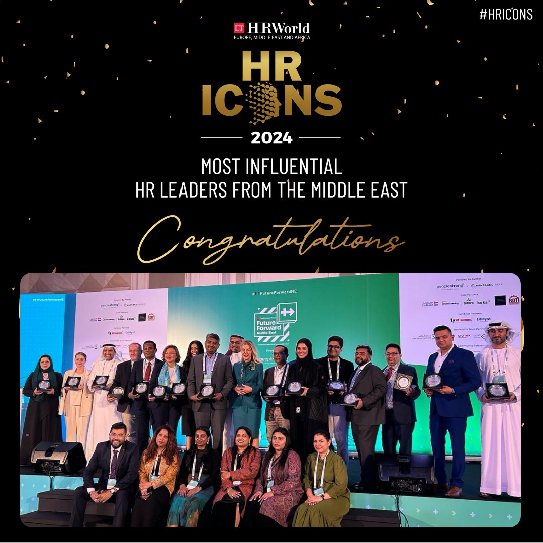 All good things must come to an end! With that, we come to the end of the HR Icons Award! Hearty Congratulations to all the winners!

Know More  - bit.ly/3G2H1iF   

#ETFutureForwardME #Sustainable #hr #experience #middleeast #middleeastregion #futureofwork #hrleaders