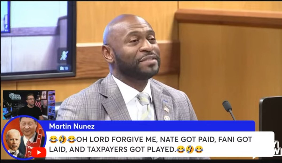 'NATE GOT PAID, FANI GOT LAID, AND US TAXPAYERS GOT PLAYED!' 🤣 🤣 🤣 
#FaniWillis #NathanWade #BigFani #Trump2024 #FireFani