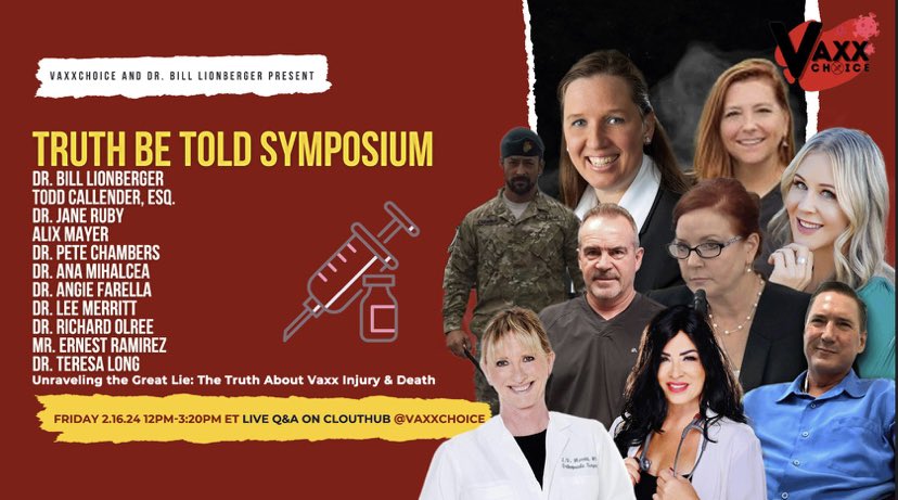 Tomorrow! Join us if you can!

clouthub.com/c/vaxxchoice