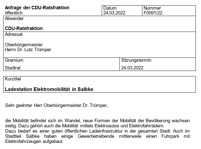 LinkeMadeleine's tweet photo. Heute hält die CDU Elektromobilitätskonzepte für den Beginn des Sozialismus. 
2022 macht sie sich noch Gedanken um deren Mangel und beantragt die Errichtung von einer im eigenen Wahlkreis.
Wir sind übrigens konsequent für Elektromobilität und Ladeinfrastruktur.
#srmd https://t.co/SZV4G4mOqL