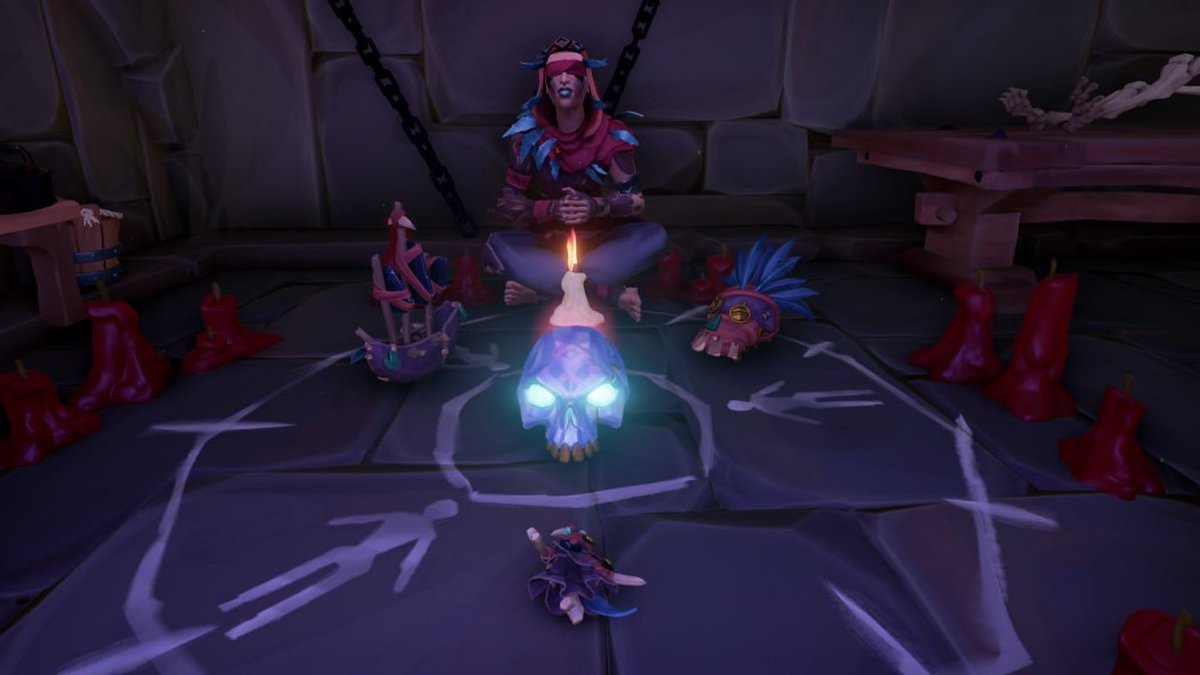 #SoTShot <a href="/SeaOfThieves/">Sea of Thieves</a> Trading Companies entry

With new, more powerful skulls appearing out there, the Order of Souls attempts strange rituals to harness their knowledge..