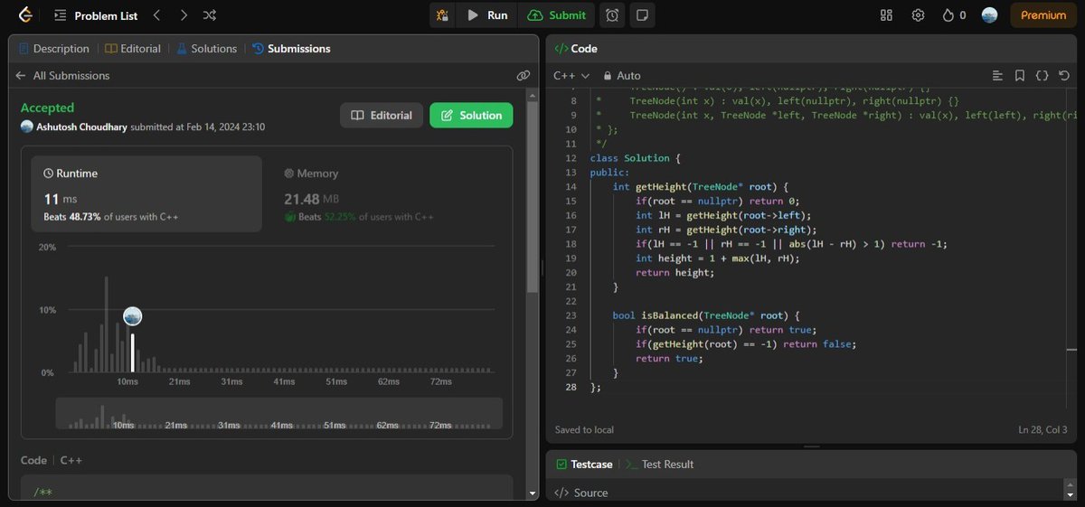AshuJatt6's tweet image. #75daysofcodechallenge   
-Day 56/75
LeetCode Problem Name:
1. Recover Binary Search Tree.
2. Binary tree Level Order Traversal ll.
3. Convert Sorted List to Binary Search Tree.
4. Balanced Binary Tree.
Japan
Mbappe
New York
Jadeja