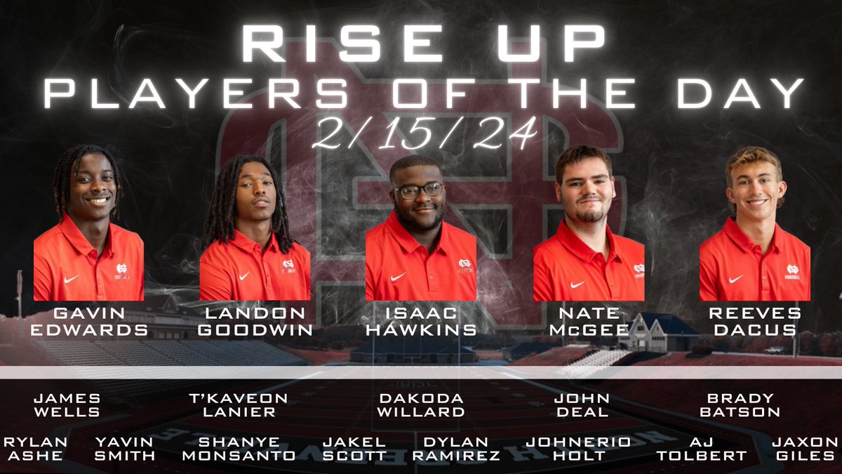 The group of Rise Up Champions is growing! Congratulations to the newest members! 🔴⚫️ #RiseUp