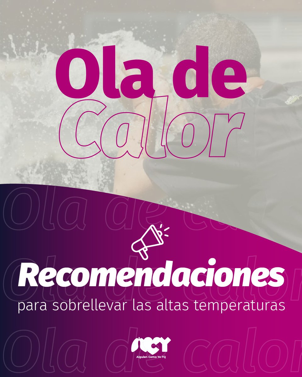 📣Ante las  altas temperaturas recomendaciones para evitar el golpe de calor 🔥 🥵
