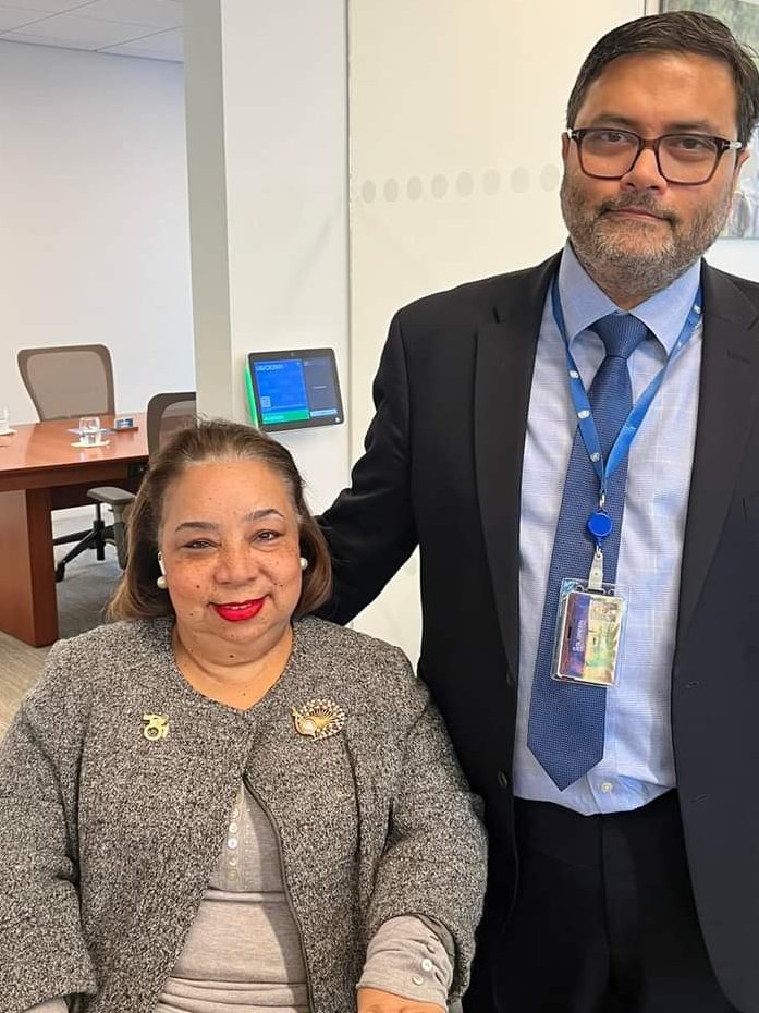 A pleasure to discuss with Heba Hagrass, UN Special Rapporteur on the Rights of Persons with #disabilities on how we can strengthen @UN_Women's work globally for women and girls with disabilities and to raise the critical issues of intersectionality. We will continue our…