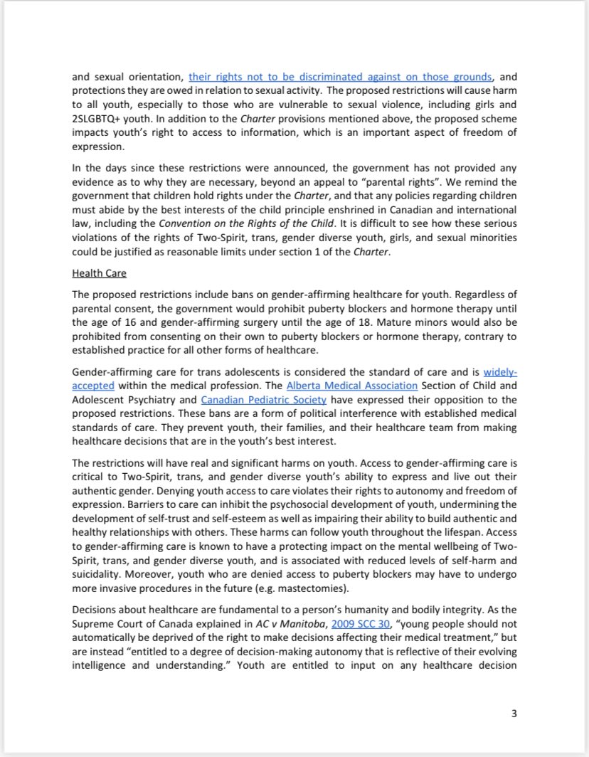 Thirty-six people from the University of Calgary Faculty of Law have signed an open letter that details how they believe Alberta's transgender policies violate charter-protected rights. They are calling on the government to reverse course. #abpoli #ableg