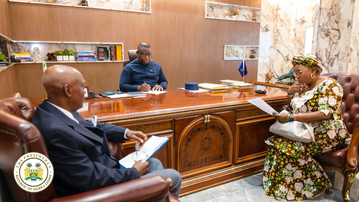 julius_maadabio's tweet image. Today, I received the leadership and members of the Council of Churches in #SierraLeone at the State House in #Freetown. 

The visit comes on the heels of the commencement of the Christian Lenting season – a critical period in the Church calendar to remember the love of God