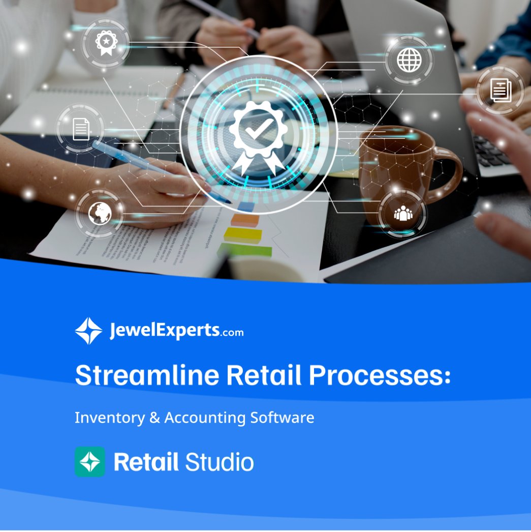 jewelexperts's tweet image. Feeling overwhelmed managing inventory &amp;amp; finances in your jewelry business? 

With RetailStudio, bid farewell to stockouts &amp;amp; excess inventory.
Follow our RetailStudio LinkedIn Page: rb.gy/lkftg7
✉️Email: smile@jewelexperts.com   
📲Call:+32466255839
#LetsMakeItSimple