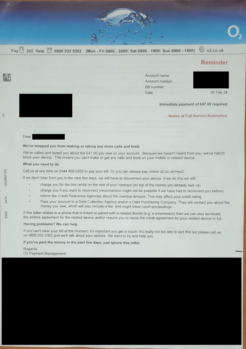 DanyalMustafa's tweet photo. @O2 Can you confirm you will fully compensate me for all loses I incur if you damage my credit score, due to you failing to close down an account you fraudulently set up in my name?

This may run into the £1,000s if you stop me renewing my mortgage deal. https://t.co/rEoBsg8K2M