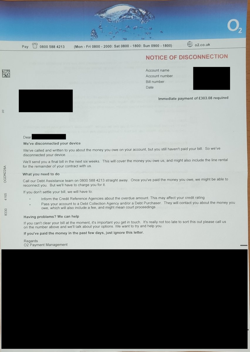 DanyalMustafa's tweet photo. @O2 Can you confirm you will fully compensate me for all loses I incur if you damage my credit score, due to you failing to close down an account you fraudulently set up in my name?

This may run into the £1,000s if you stop me renewing my mortgage deal. https://t.co/rEoBsg8K2M