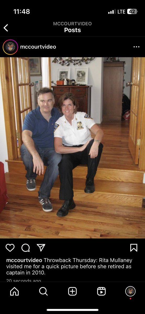 Throwback Thursday: Rita Mullaney visited me for a quick picture before she retired as captain in 2010.