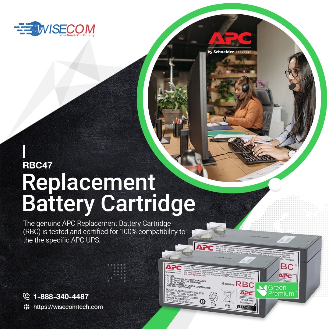 📌 APC RBC47 UPS battery

Contact Us: 👇👇👇
📧 marketing@wisecomtech.com
🔗 wisecomtech.com/rbc47

#wisecomtech #itproducts #APC #RBC47 #UPSBattery #Battery #replacementbattery #usa #WTS #ithardware #highlights #instock