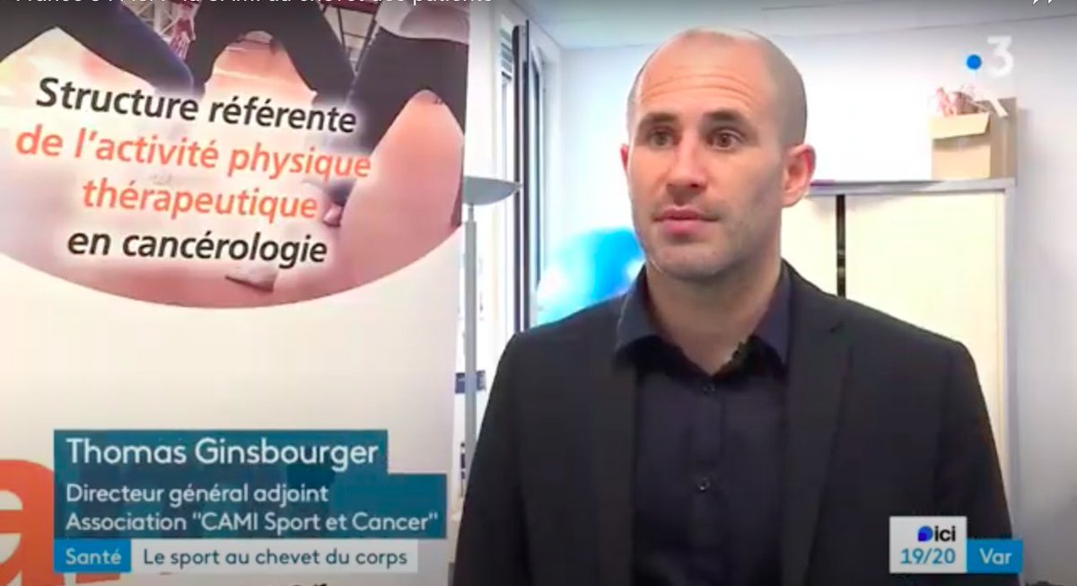 🎙“On sent vraiment une ouverture du corps, on n’est plus renfermé” Merci aux journalistes de France 3 PACA pour cette belle mise en lumière du Pôle Sport & Cancer au Centre Hospitalier de Toulon et aux patients pour leurs témoignages. youtube.com/watch?v=7kHgGR… #santé #cancer