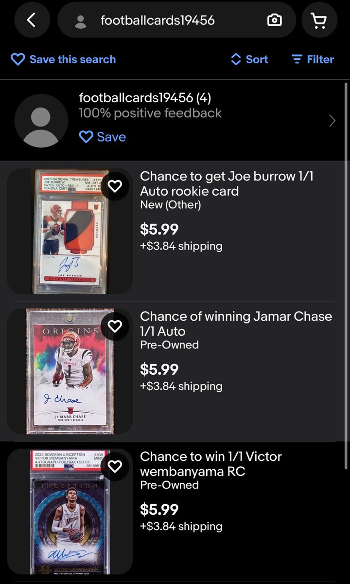 footballcardfun's tweet photo. This seller…. I just have no words. https://t.co/P2Ftfaj9sn
