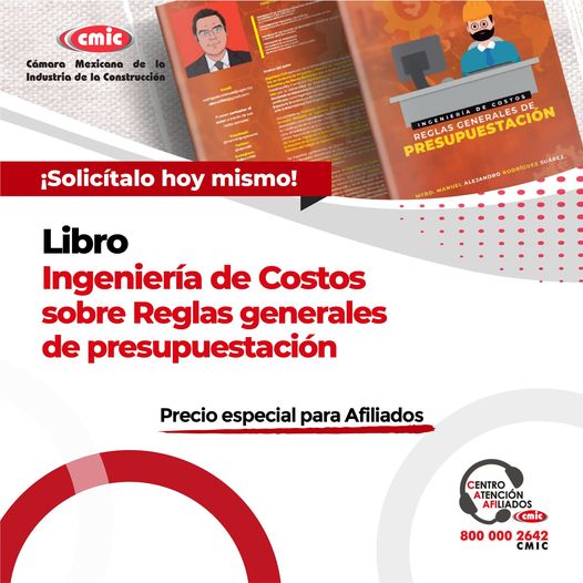 CMICHGO1's tweet photo. 📚🏗️ Potencia tus habilidades en #IngenieríadeCostos con nuestra herramienta líder. Actualiza tus conocimientos, perfecciona la elaboración de presupuestos.

👉 Solicita tu ejemplar hoy mismo y aprovecha el precio especial #AfiliadosCMIC
🌐https://t.co/RXtek6oHIM https://t.co/18SiuGT040