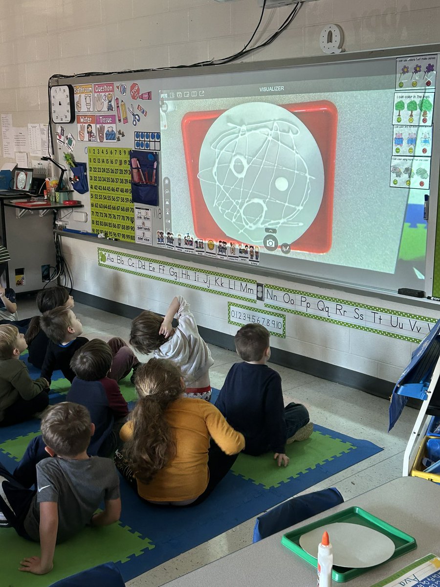 Mrs. Hare and her Pre-Kers are creating a moon based on their virtual field trip to space! #JCSDLD2024