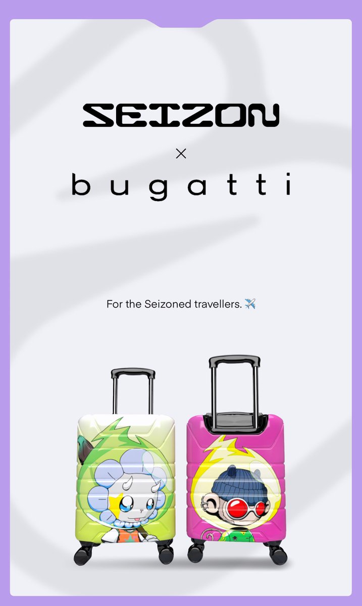 Exciting news! We have joined forces with <a href="/bugattigrp/">Bugattigroup.eth</a>  to revolutionize your travels with luxurious luggage. ✨🧳 Be among the first to experience this exclusive collaboration and enjoy 30% off automatically applied to your order! Limited to the first 10 purchases.