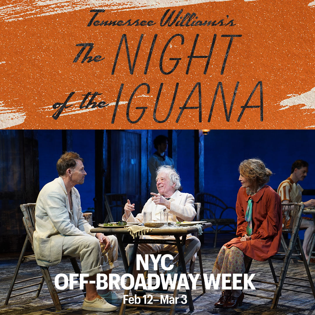 #NYCOffBroadwayWeek is back!  Now thru our final performance, you can book 2-for-1 tickets to Tennessee Williams's The Night Of The Iguana at @nyctourism. 😘 Get tickets at NYCTourism.com! #WhatsGoodNYC
