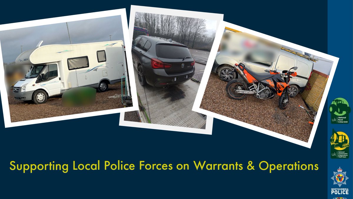 Specialist @NCATT_UKPolice Examiners were out across UK on warrants & operations, supporting the southwest Commercial Vehicle Unit with plant & vehicle checks, and @nottspolice with the identification of a cloned motorhome & #stolen motorcycle from @leicspolice & @LincsPolice 🔎