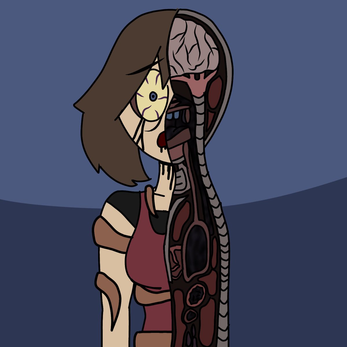 IdiotChompers38's tweet image. Drew half of Ingrained May I&apos;ll draw the other half later

Idk feeling kinda lazy

#Doodle #Pokemon #Ingrained #Anatomy