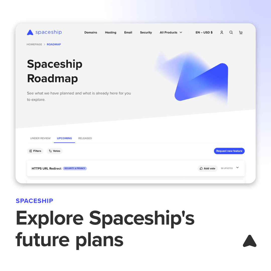 🚀 The future of #Spaceship is taking shape, and you can get a sneak peek. Check out our live feature roadmap for all the upcoming developments. #TechFuture