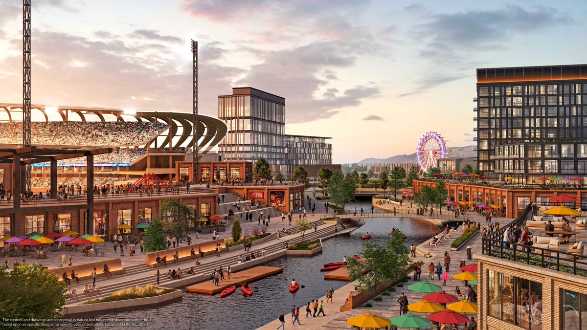The leaders behind Salt Lake City's bid for an MLB team—The Larry H. Miller Company—have unveiled a $3.5 billion, 100-acre development plan.

"The Power District" could feature a new MLB ballpark and begin construction later this year.