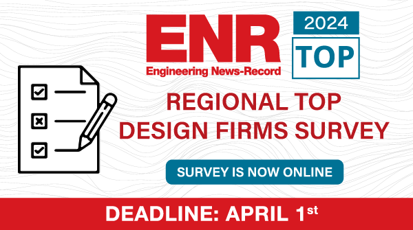 ENR_MS's tweet photo. Enhance your company's reputation, credibility, and authority. The 2024 ENR Regional Top Design Firms Survey is now online and available for completion. Submit your #survey before April, 1, 2024. 
https://t.co/AXjuOqRSCi https://t.co/6oLyk6QnZj