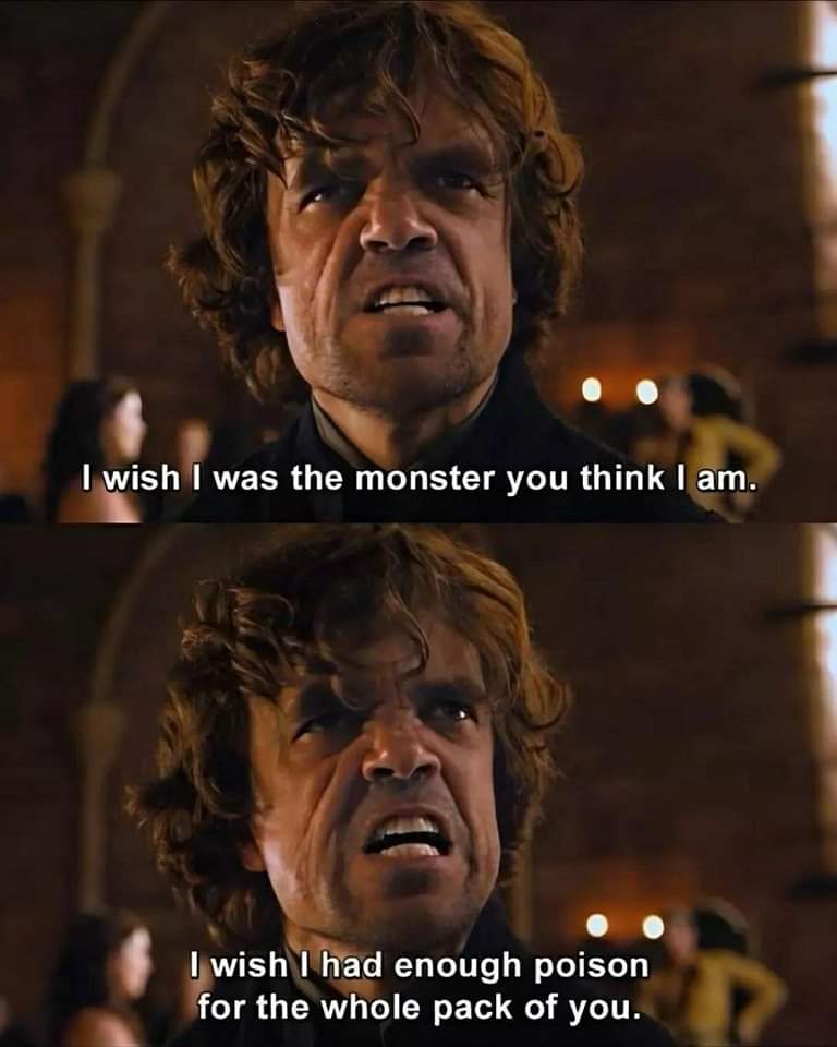 awais90651247's tweet photo. I wish i was the monster you think i am.
#GOT #GameOfThrones #lanister https://t.co/5hjYR5jlPP