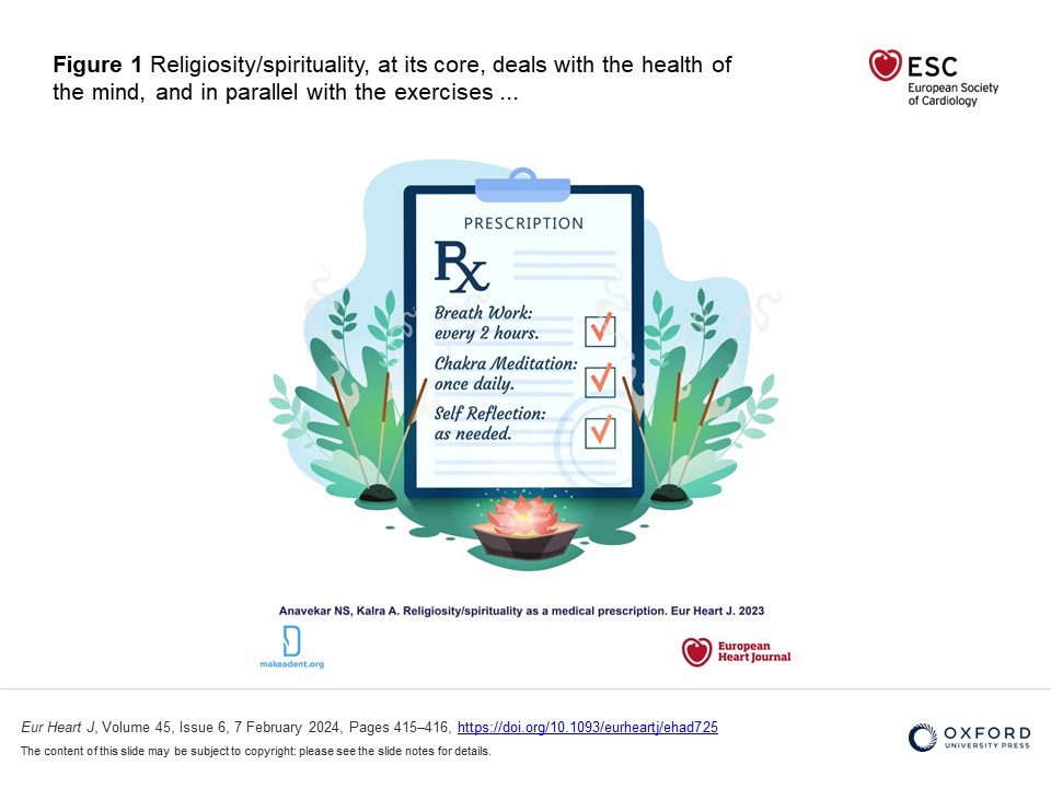 ehj_ed's tweet image. Religiosity/spirituality as a medical prescription: read more in EHJ.
doi.org/10.1093/eurhea…
#spirituality #religion #heart @ESC_Journals 
@AnkurKalra @nandananavekar @myfranciscan @mayoclinicCV @KrannertHeart